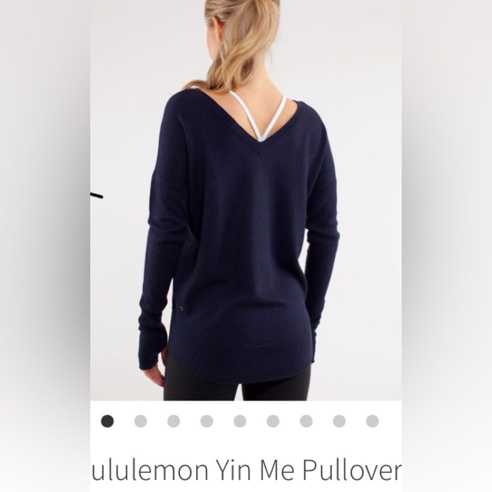 Lululemon yin me pull over sweater reversible Boolux 6